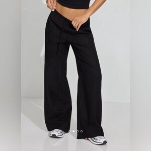 Garage Black Millie Linen Pants